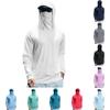 Men's Summer Quick-drying Long Sleeved T-shirt Sun Clothing Fishing Fitness Sports Hooded Long Sleeved Top