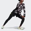 Adidas Celebrity Sweat Reflective Print Long Sleeve Running T-shirt Women Tops Black GK5091