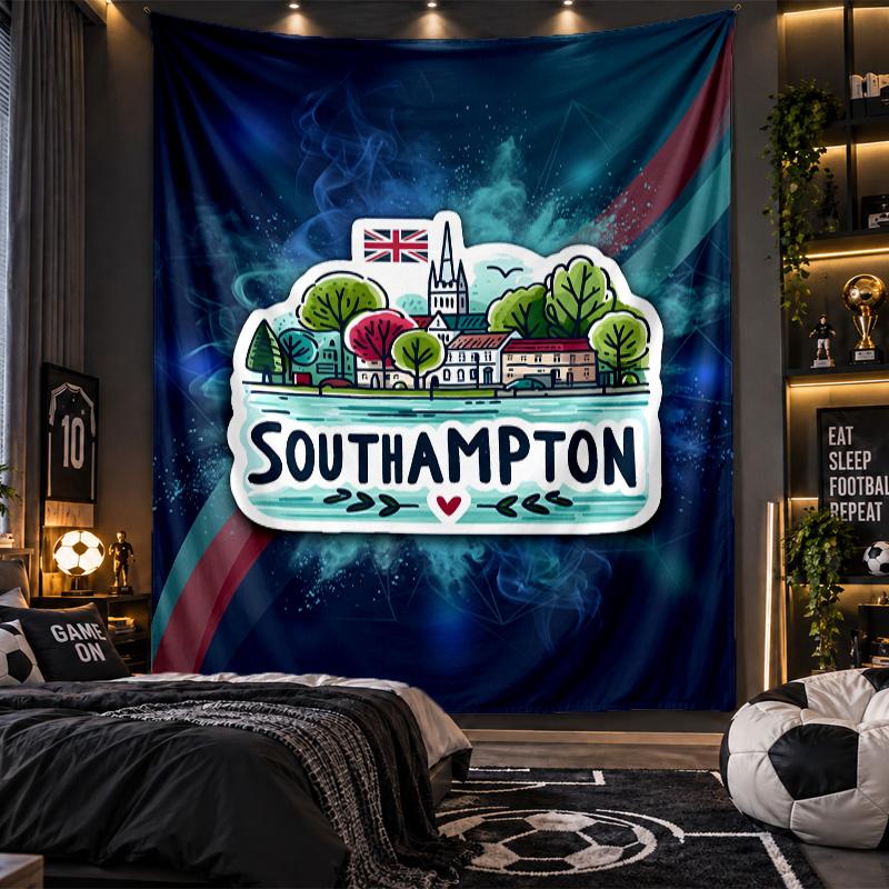 Wall Hanging Tapestry Southampton Print Cloth for Living Room Bedroom Home Decor