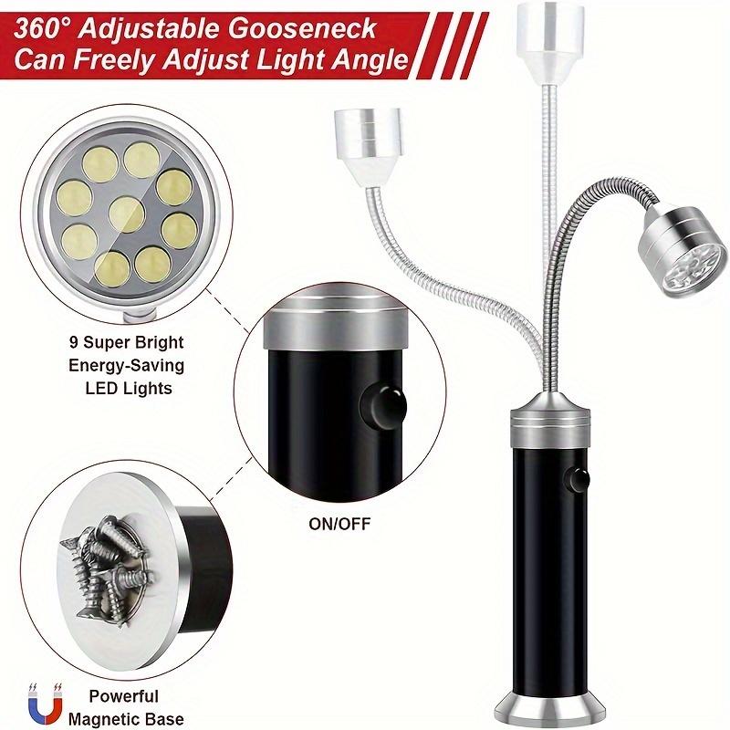 Magnetic BBQ Grill Light with 360° Flexible Gooseneck - Super Bright LED Outdoor Barbecue Flashlight, Handy Camping & Cooking Tool Gift for Men