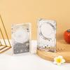 Custom Summer Blossoms Acrylic CD Player Badge & Brick Record Display Rack