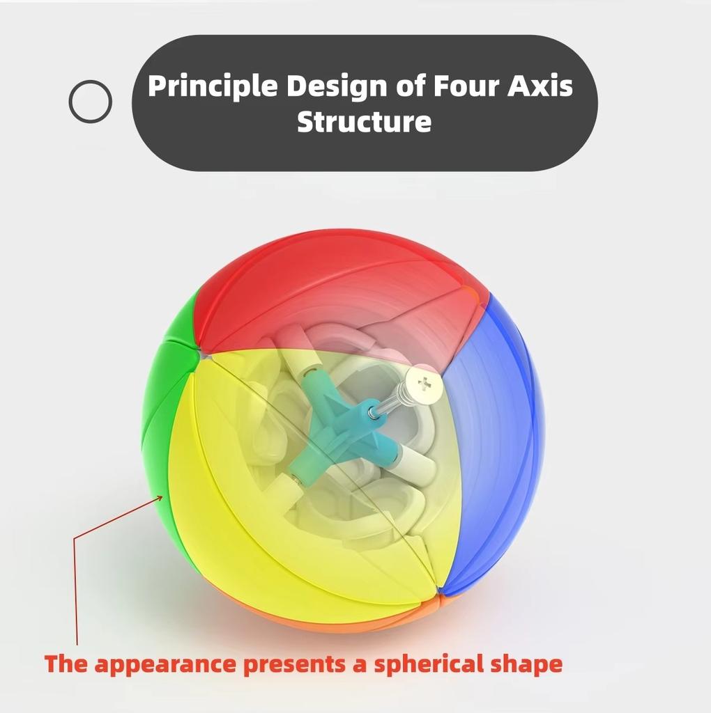 Fun 3D Rainbow Ball Maple Leaf Ball Stress Easing Magic Cube Alien Three Stage Spherical Maple Leaf Ball Children'S Puzzle Toy