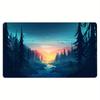 Enchanted Woodland Magic Elk Decor Desk Pad Waterproof Fantasy Art Keyboard Mousepad