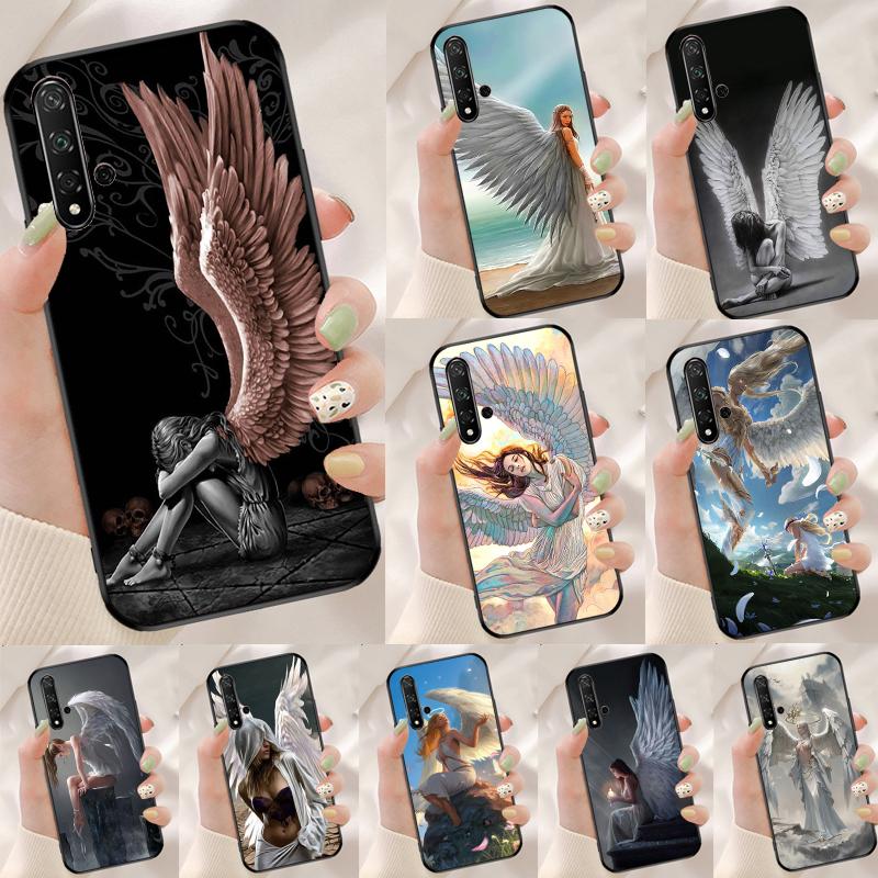 Fantasy Angel Girl Wings For Huawei Nova Y90 Y70 Y60 Y61 Y91 Y72 9 10 SE 12i 12s 11i 5T P60 Pro P20 P30 P40 Lite Case