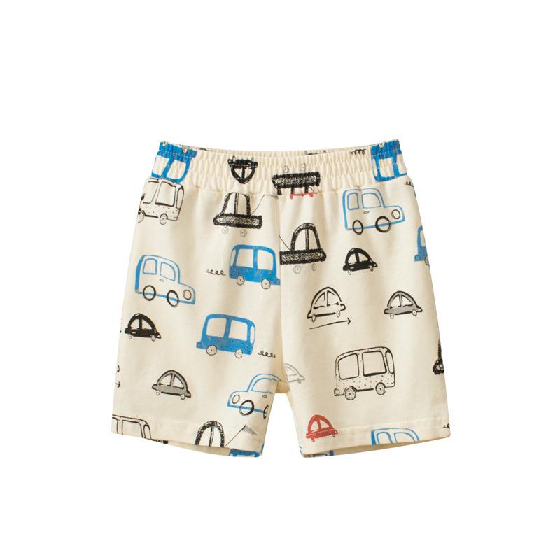 27Kids Cartoon Car Baby Boy Shorts - Breathable, Lightweight Children's Pants