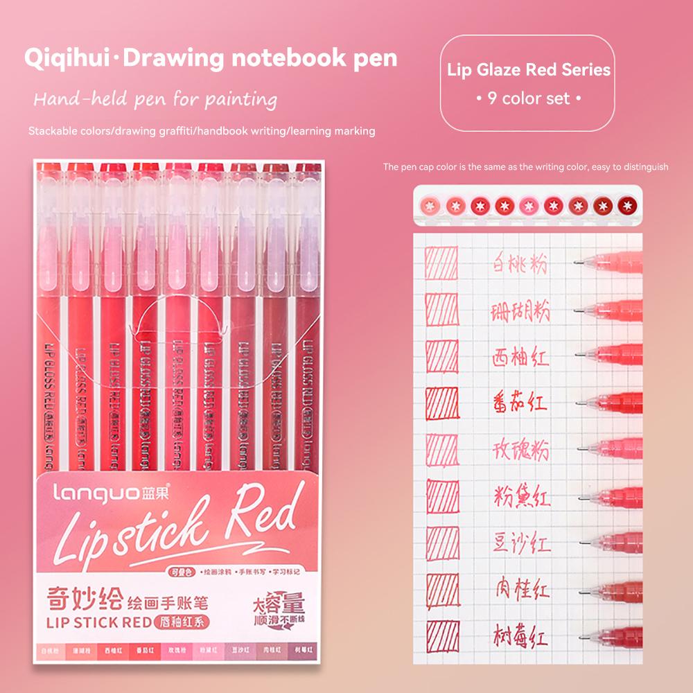 Languo 207/45/9 Colors Morandi Gel Pen 0.6mm Diary Scrapbook Painting DIY Gel Pen Set Drawing Art Markers School Supplies