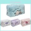 Cute Ins-style Cartoon Embroidered Makeup Bag With Large Capacity For Travel And Desktop Storage