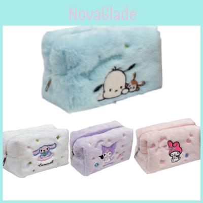 Cute Ins-style Cartoon Embroidered Makeup Bag With Large Capacity For Travel And Desktop Storage