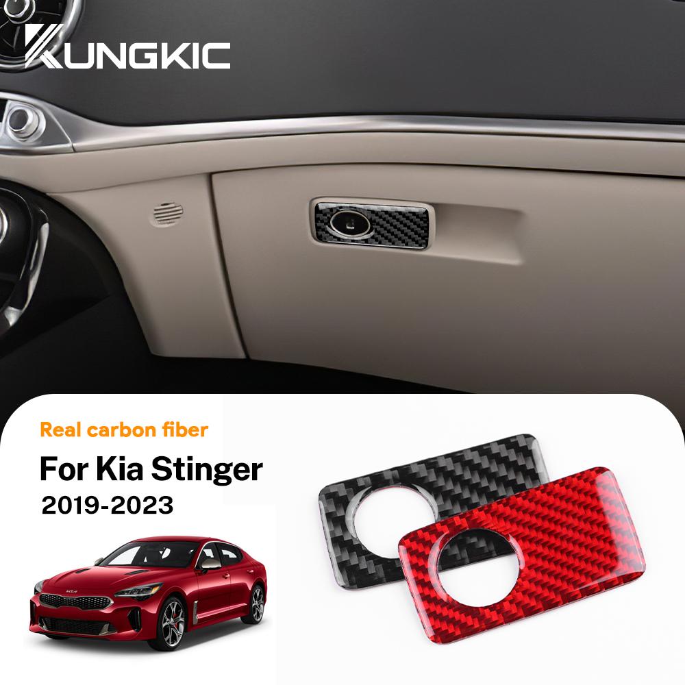 Carbon Fiber Style Interior Sticker for Kia Stinger 2019 2020 2021 2022 2023 LHD RHD Interior Panel