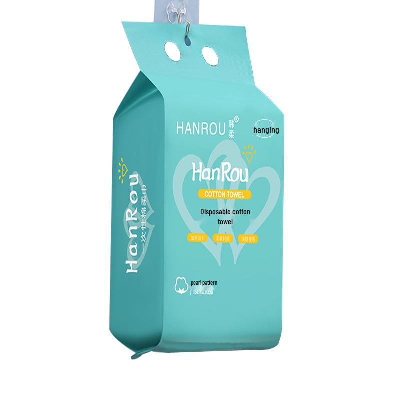 

Disposable Cotton Face Wash Towel: Thickened, Soft, Dual-Use for Wet & Dry Cleansing