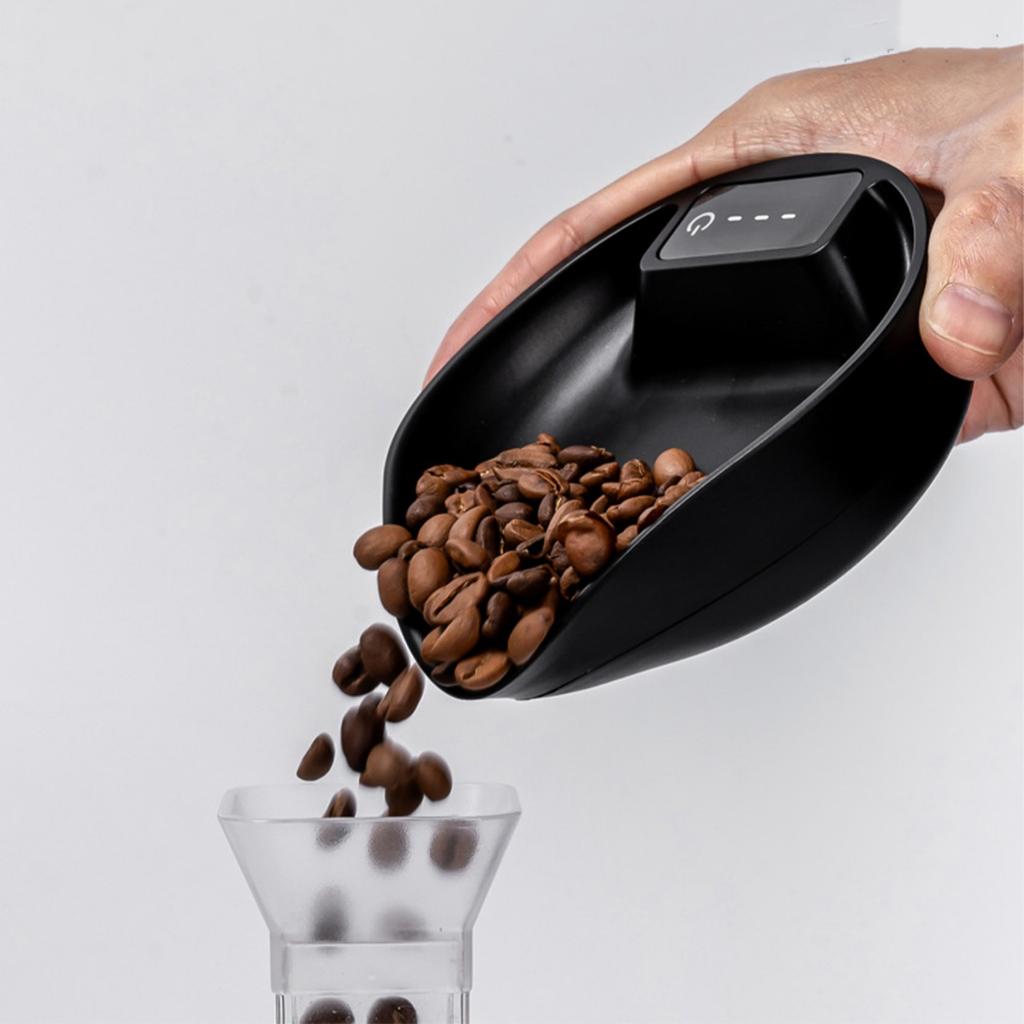 Multifunkční kuchyňská váha Váha na potraviny Kávová váha Plastová textura Kávová vážicí miska pro kávové nadšence