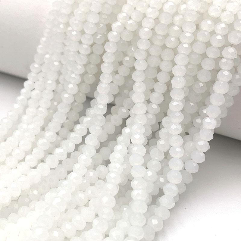2/3/4/6/8mm Faceted Crystal Beads Bulk Pack - Glass Beads for DIY Bracelets Hairpin Loose Spacer Beads for Jewelry Making