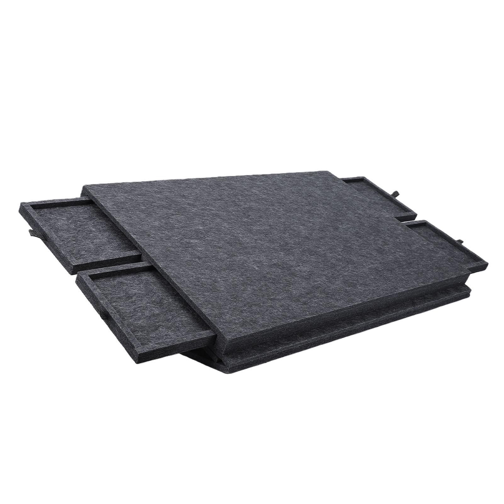 

Puzzle Board with Dust Cover and 4 Drawers Portable Jigsaw Puzzle Workstation Felt Mat for Home темно-серого