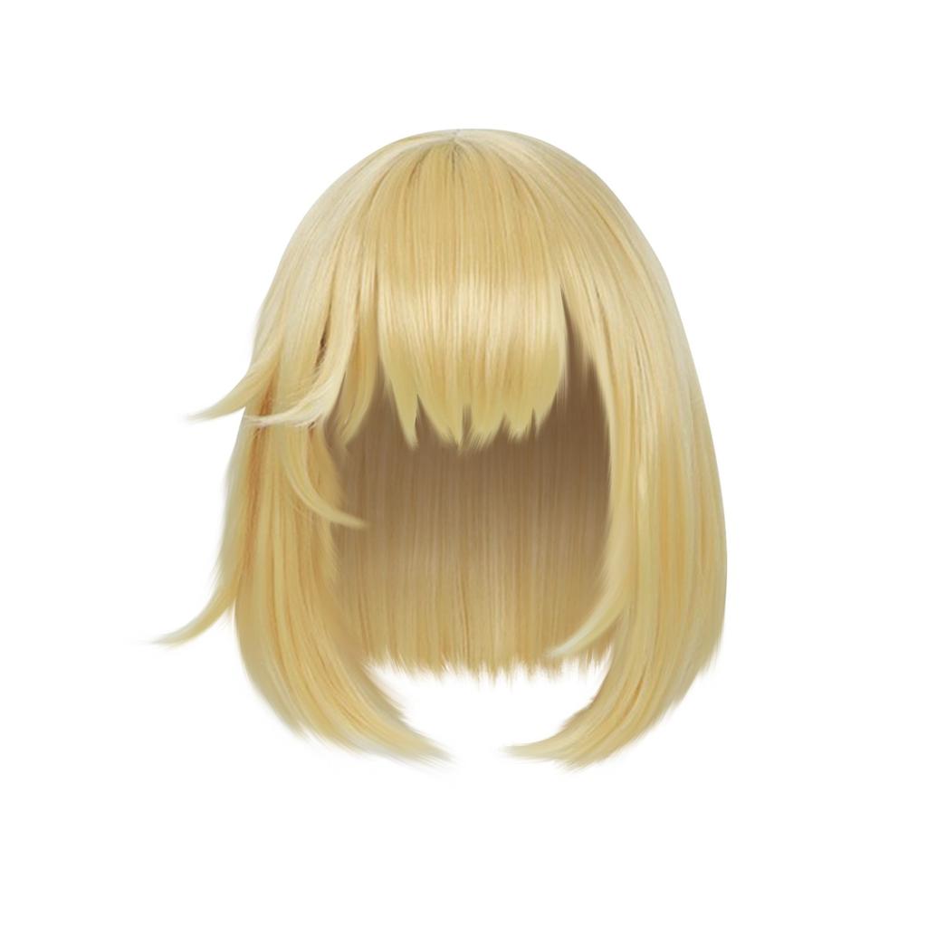 Costume Short Wig, Short Curly Hair, High Temperature Silk Chemical Fiber Hair, Black Rose Mesh Wig