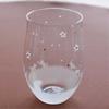 Atelier Kees Katzenmotiv Original Design Becherglas Blüten Glas, (Kirschsaison)