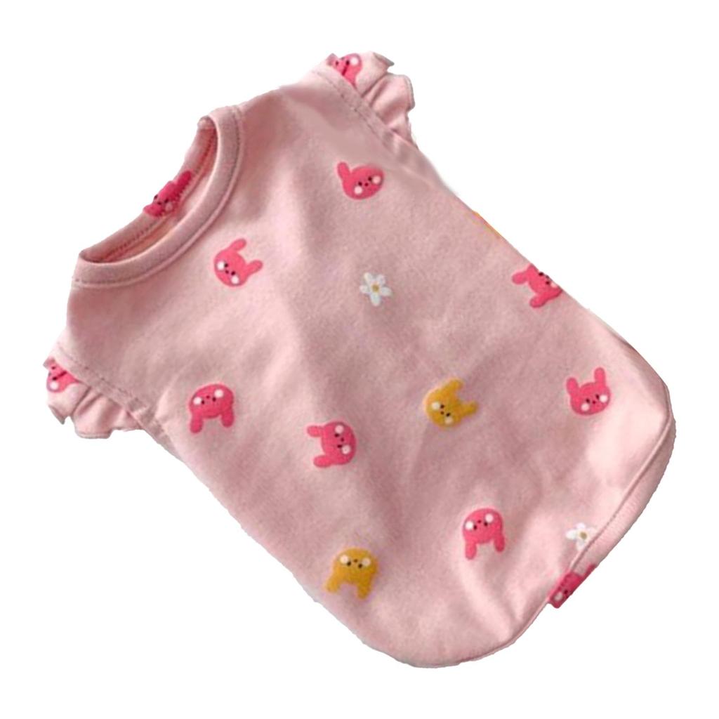 Small Dog Clothes Fashion Comfortable Warm Pet Cat Apparel for Pomeranian Schnauzer Poodle Teddy Dog Pink S