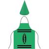 Colorful Crayon Themed Gnome Set Fancy Dress Funny Crayon Apron Cleaning Art Craft Activity Gnome Cone Hat