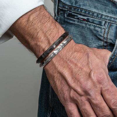 Viking Tribal Arrow Cuff Bracelet Stainless Steel Norse Bangle for Men Celtic Style Armband