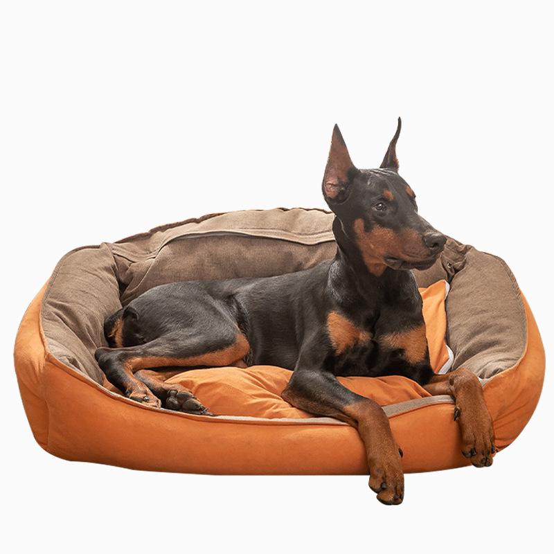 Atmungsaktives Bissfestes Waschbares Haustierbett: Ganzjahresnest für mittelgroße und große Hunde und Katzen