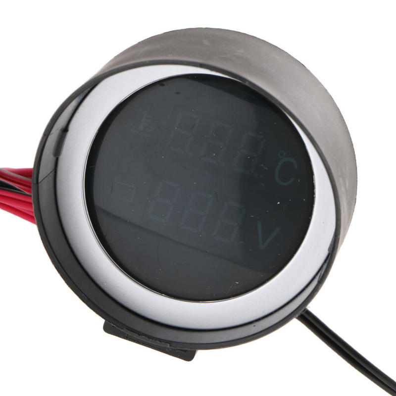 Auto Car Water Temp Gauge Voltmeter DC 12/24V For Car Temperature Sensor 10mm-21mm Universal for Car Vehicle Truck Digital Gauge