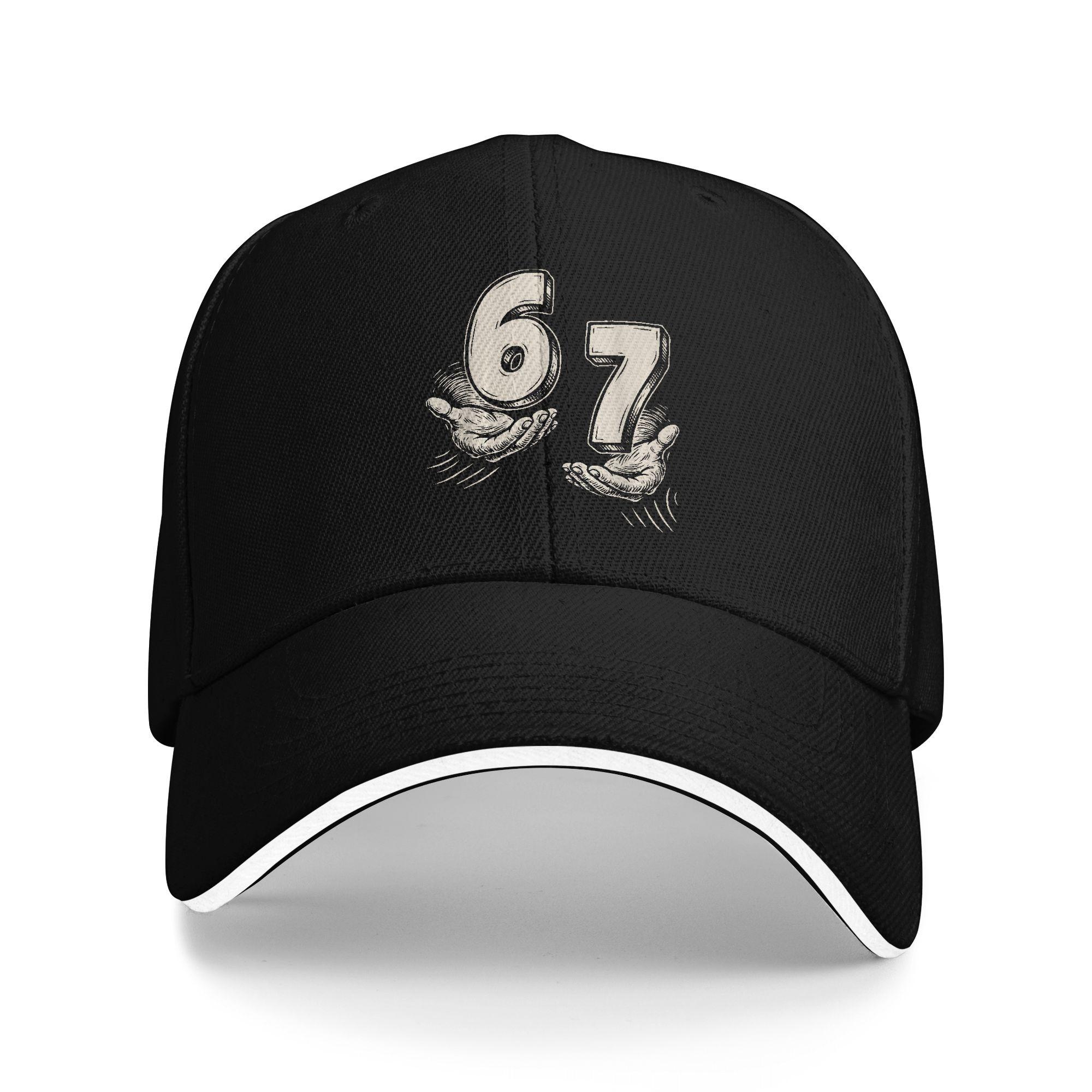 

Summer Casual Baseball Cap 67 Meme Hands Six Seven 6 7 Hiking Fishing Hip Hop Hats For Men Quality Fitted Retro Baseball Caps One Size чёрный