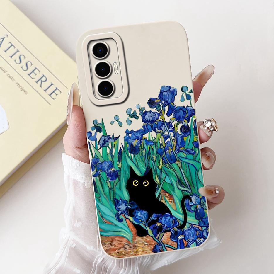 For Tecno Pova 3 Case LF7n Stylish Candy Panted Cover Shockproof Phone Case For Tecno Pova 3 Pova3 Soft Fundas 6.9'' Matte Coque