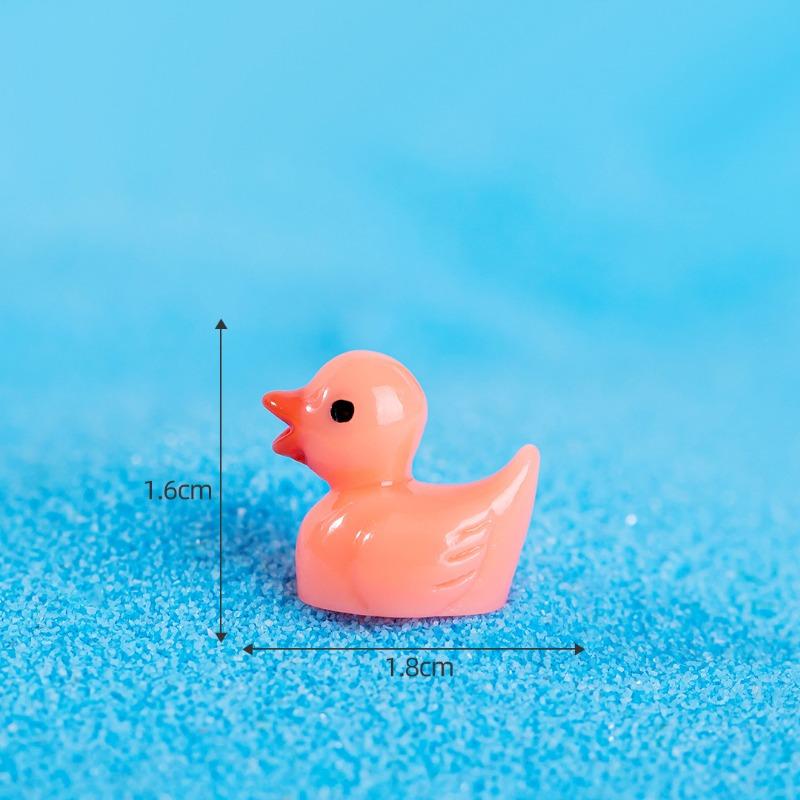 

Фигурки маленького желтого утенка Моховые микро-ландшафты Миниатюрные украшения Декоративные аксессуары Изделия из смолы 5pcs оранжевый