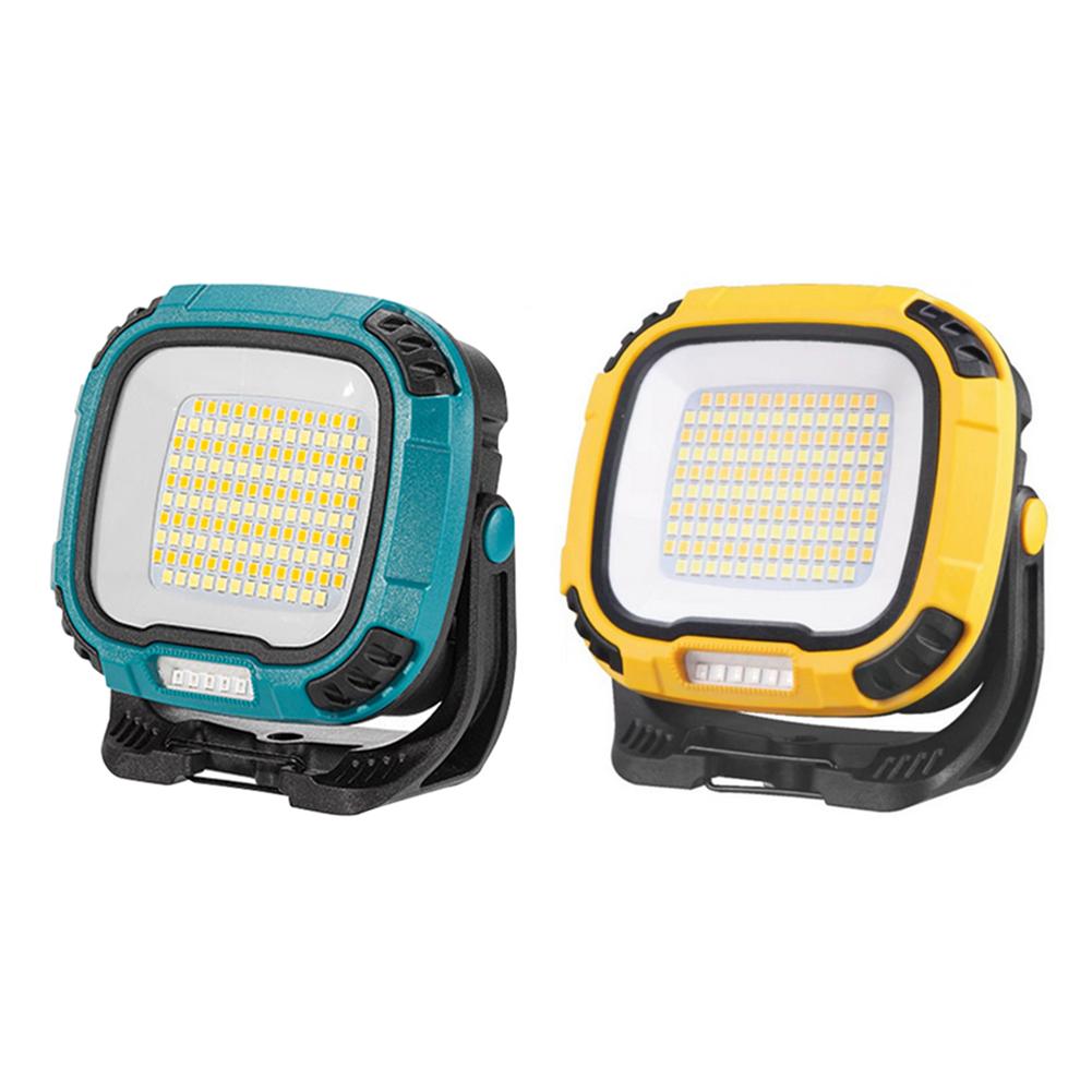 LED Camping Flashlight Portable Floodlight Type-C Rechargeable Cordless Emergency Light Multi Light Modes for Garage Repairing