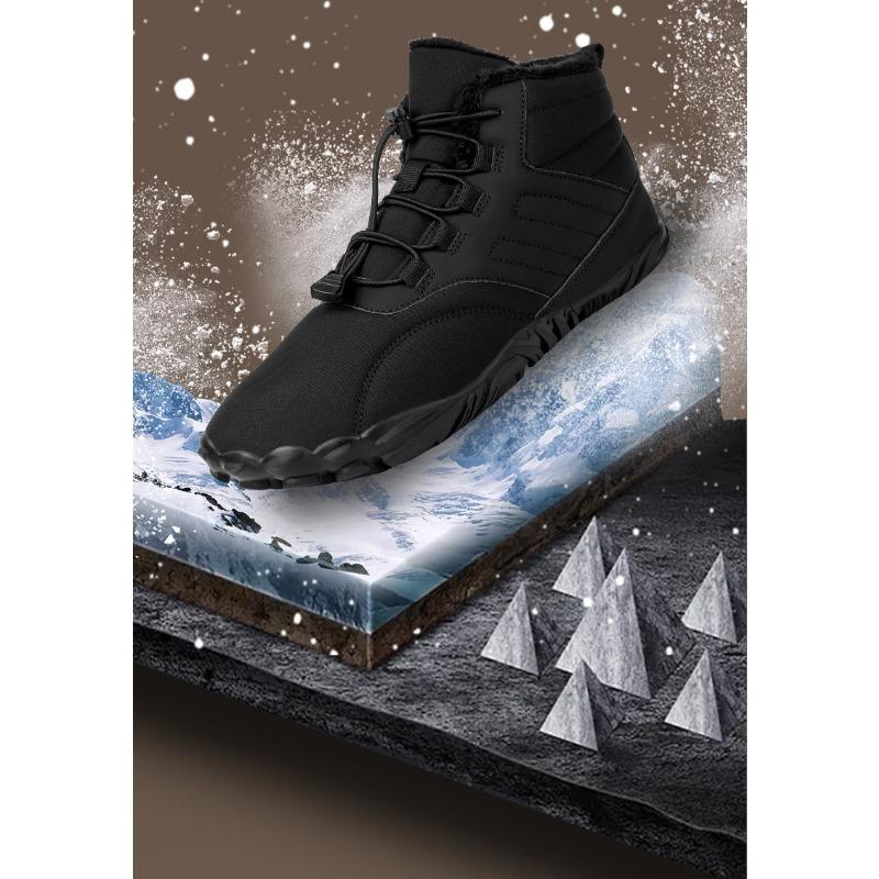 Outdoor Sports Shoes, Men and Women Padded Warm Boots, Wear-resistant Non-slip Snow Boots, Winter Thickening Couple Shoes