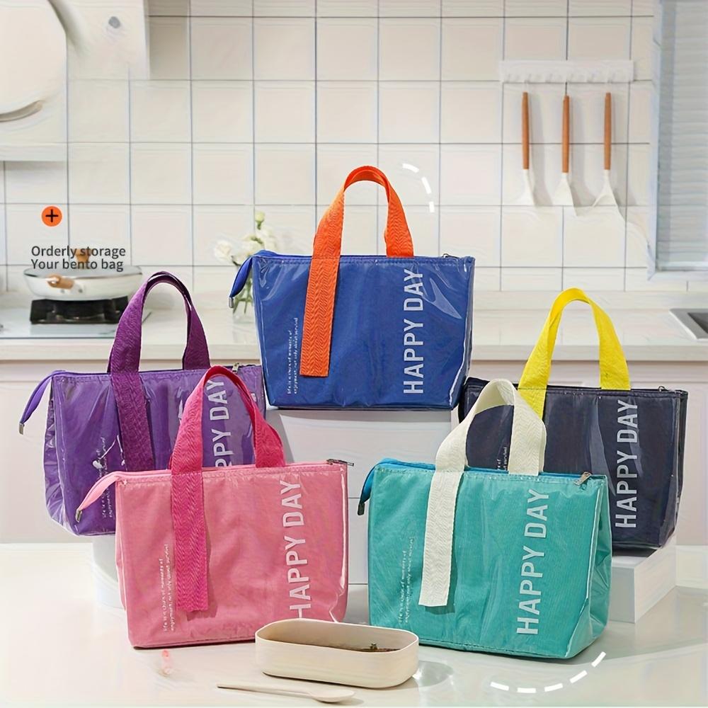 1 Dopamine Lunch Bag For Office Workers, Large Capacity Lunch Insulation Bag, Thick Aluminum Foil,outdoor Camping, Picnic Insulation Bag