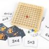Wooden Multiplication Table Educational Puzzle For Kids Learning Math Skills
