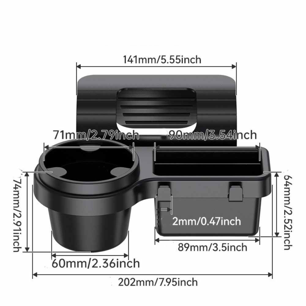 Waterproof Car Door Cup Holder Space-Saving Drink Bottle Holder  Car Interior Accessories