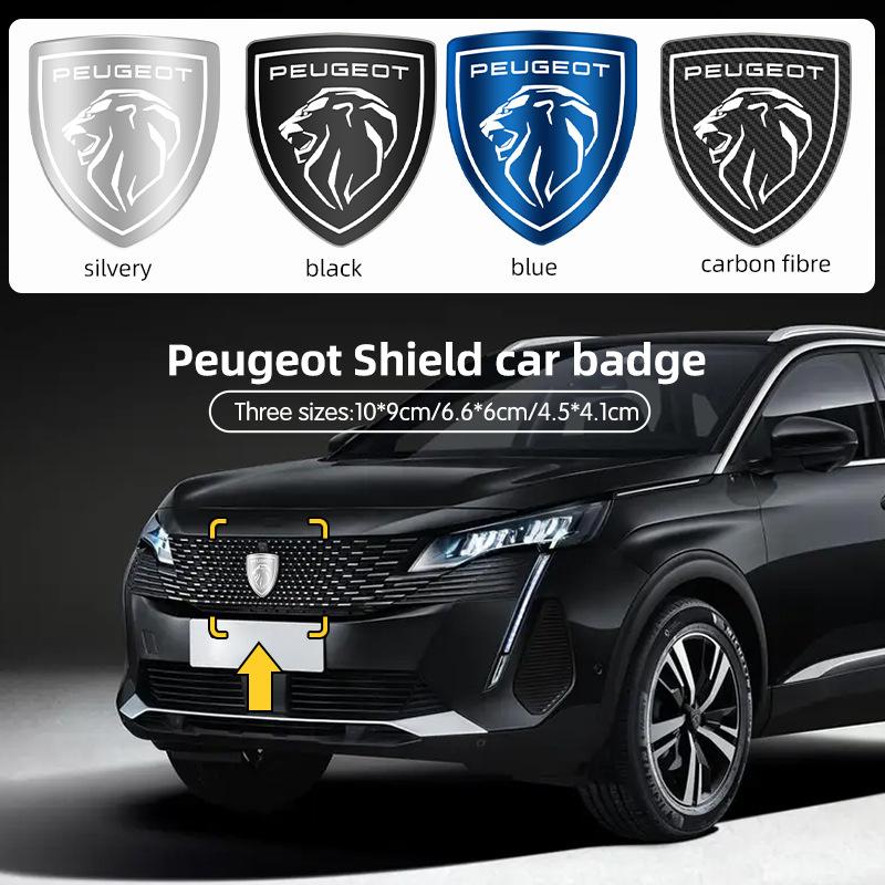 3D Metal Car Front Hood Badge Auto Grill Emblem Logo Grille Decal for Peugeot 508 y 4008 5008 3008 308 408 Car Styling Accessories