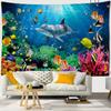 3D Printing Tapestry Psychedelic Ocean World Beautiful Fish Large Tapestry Wall Hanging Marine Animal Home Decor Beach Towel Premium Quality