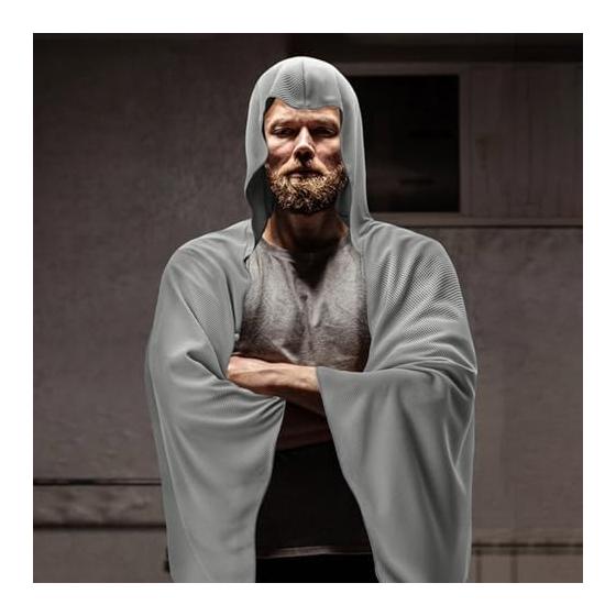 Sauna Poncho, Changing Clothes, Surf Poncho, Gentle Touch Bathrobe, After Bath, Absorbent, Quick Drying, Heat Retaining, Thin, Lightweight, Wearable