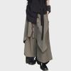 High-Grade Yamamoto-Style Irregular Buttoned Culottes for Men and Women