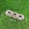 Natural Grass Weaved Bird Nest Handwoven Straw Bird Cage Bird Hut for Yard Decoration Outdoor Garden Hanging Nest Bird Accessory