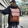 New Soft Leather Business Commuter Backpack Large Capacity Computer Schoolbag Versatile College Style Backpack