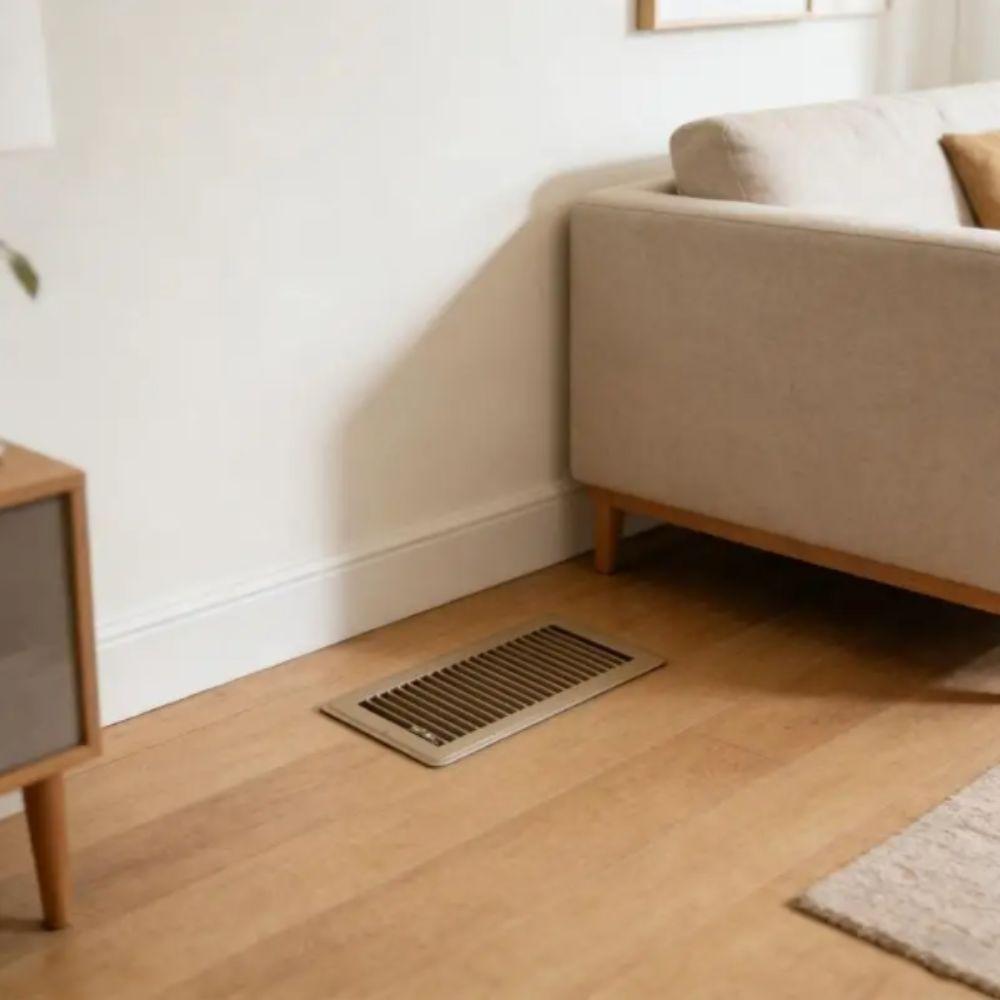 Nerezové kovové kryty podlahových průduchů Vysoce účinné pochozí kryty průduchů Domácí podlaha