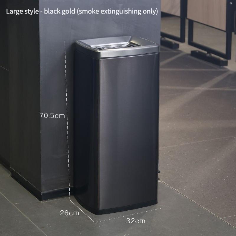 Entrance Trash Can Corridor Aisle Ashtray Cigarette Butt Collector Hotel Lobby Stainless Steel Vertical Elevator