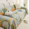 Cartoon Flower Sofa Cover Tassels Four Seasons Leisure Thin Blanket Anti-cat Scratch Weave Couch Towel for Living Room Slipcover