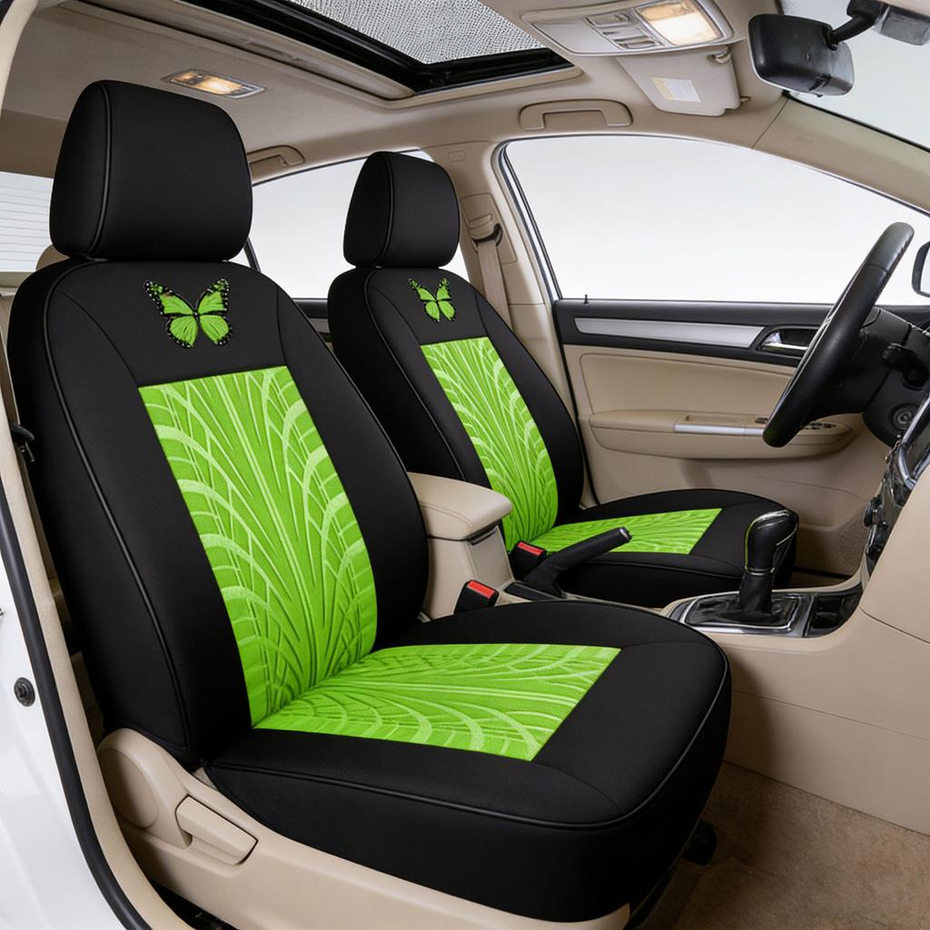 Four-piece Universal Car Seat Cover, Embroidered Car Seat Protector, Car Interior Accessories, And Stylish Car Seat Cover