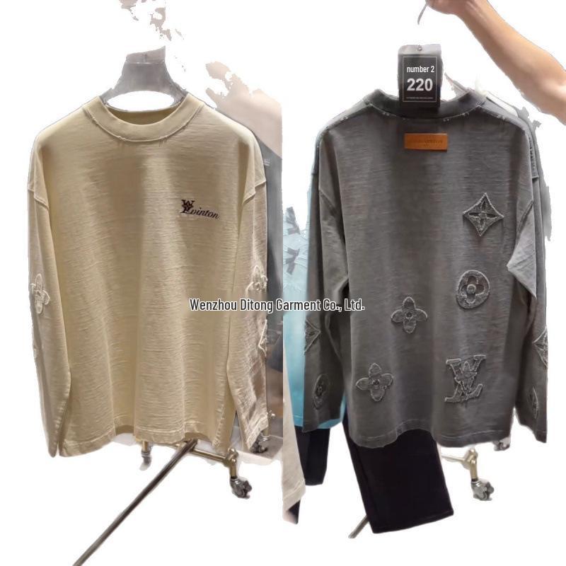 Męskie Jesienne Nowości: Stylowa, wygodna bluza z kapturem z długim rękawem i charakterystycznym okrągłym dekoltem