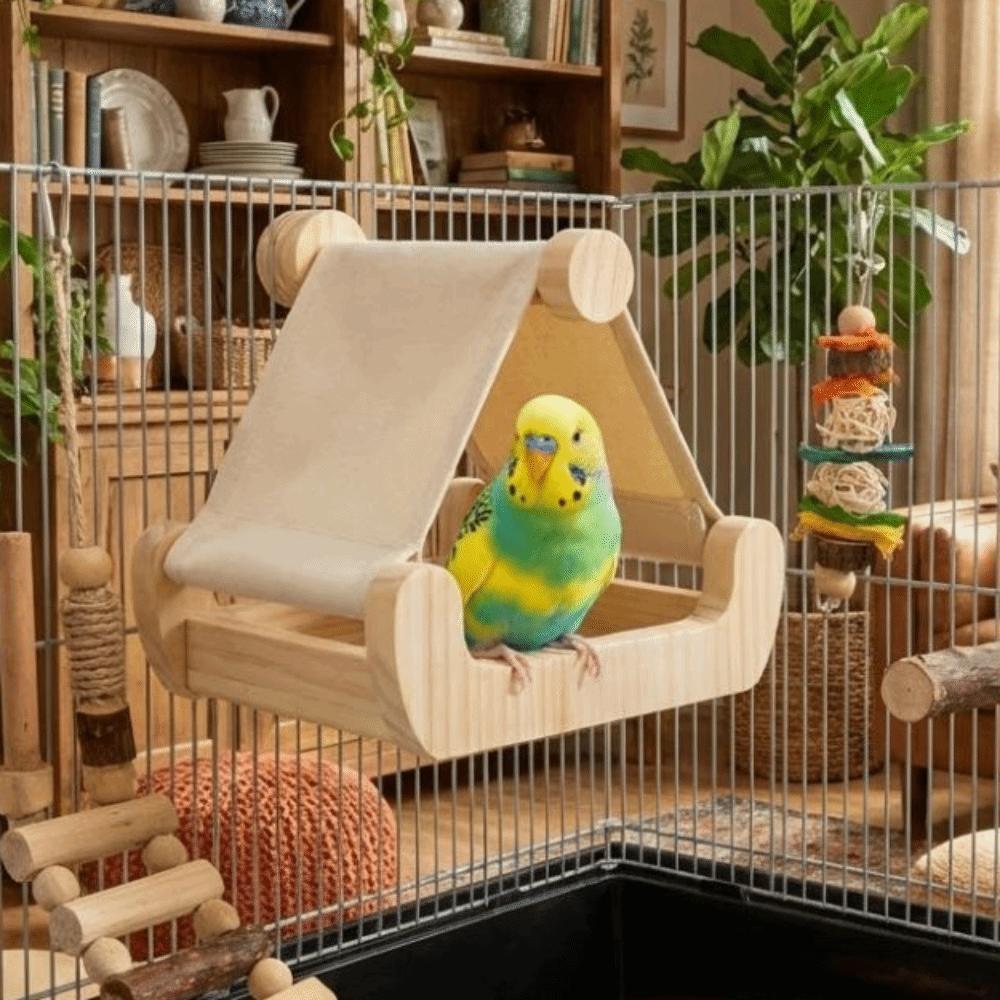 Bite Resistant Parrot Sleeping Swing Hanging Bird Feeding Station Ventilation Parrot House  Garden