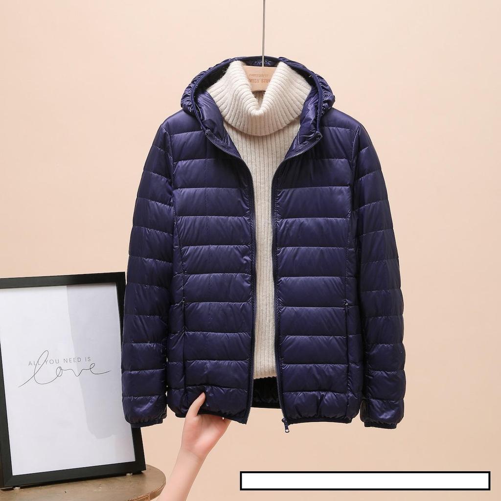 Moda Kadın Soğuk Ceket Kadın Kış Hafif Beyaz Ördek Aşağı Ceket İnce Şişme Ceket Taşınabilir Rüzgar Geçirmez Aşağı Ceket