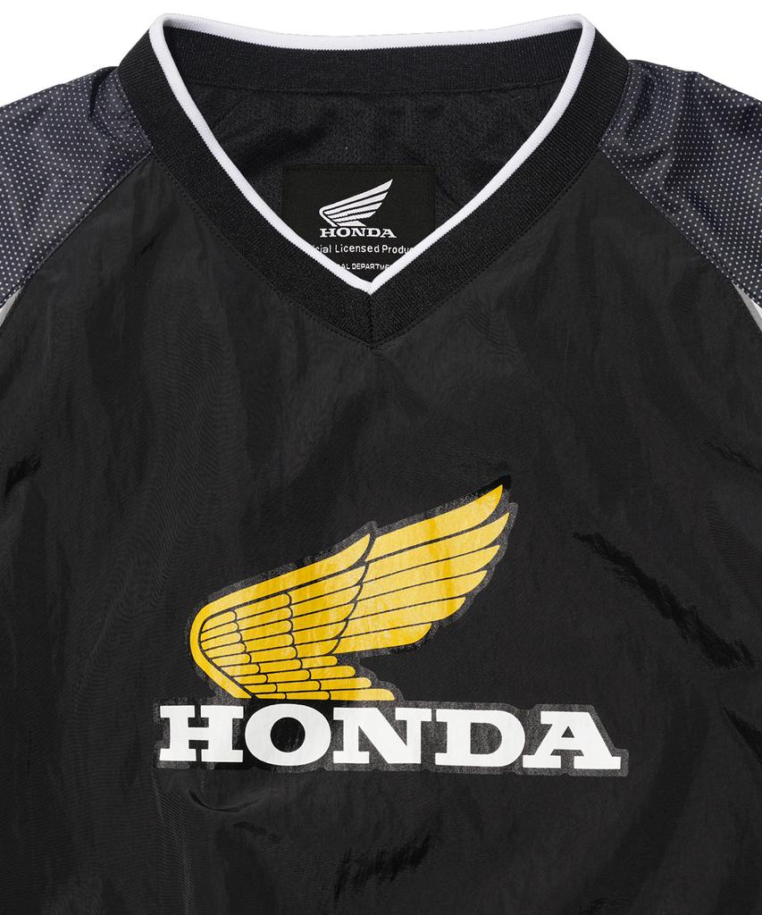 PHYPS MOTORCYCLE Vintage Logo Speed Track Nylon Long Sleeve Black