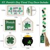 St. Patrick's Day Lucky Clover Wooden Sign Ornament