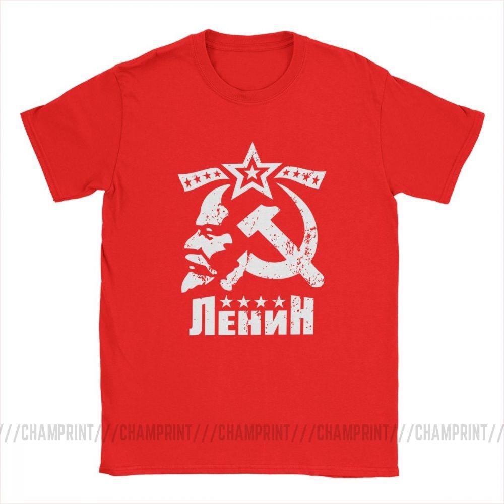 Vladimir Ilyich Lenin Mens T Shirts CCCP USSR TShirt Bolshevik Revolution Clothes Communism Marxism Socialism Tee Shirt