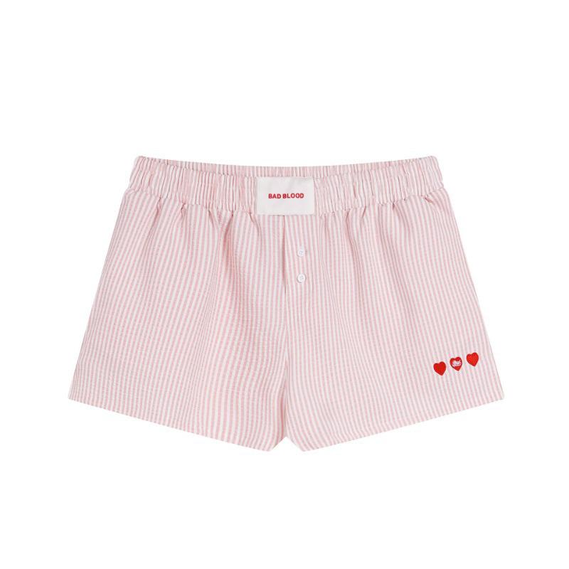 Korean Badblood BCAC Series: American Spicy Girl Striped Women s Beach Hot Pants Small