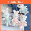 Adorable Plush Rabbit Keychain Soft Pp Cotton Stuffed Animal Cute Hanging Doll